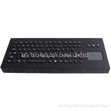 Desktop Vandal Proof Black Metal Keyboards With Touchpad an